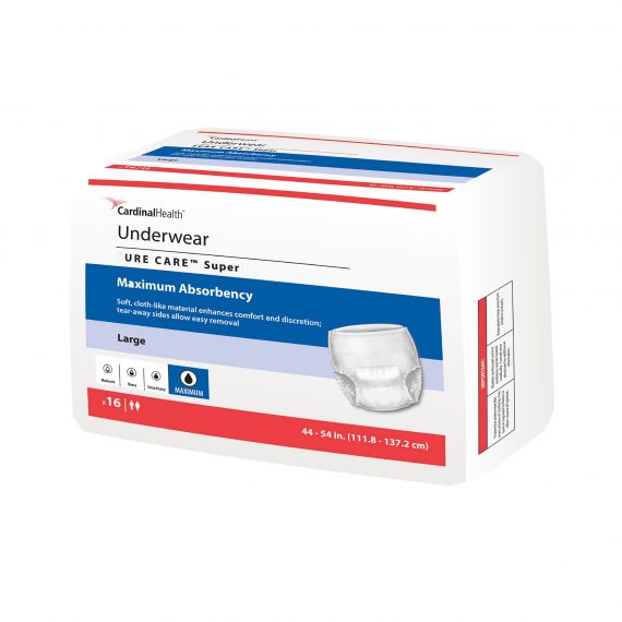 UNDERWEAR, SURECARE MED  34"-46" (18/BG 4BG/CS)