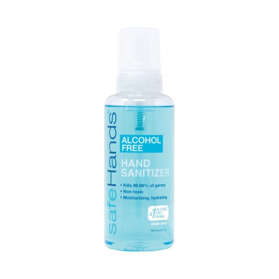 SANITIZER, HND FOAM ALC FREE CLEAN LINEN 18OZ (4/C SAFHND