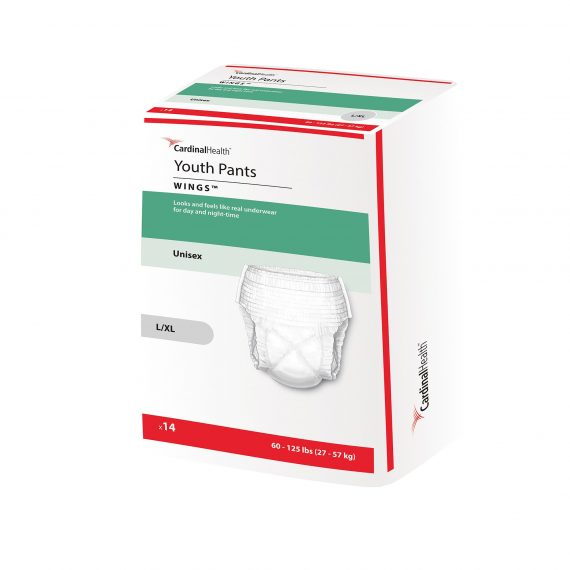 PANTS, CURITY YTH SLEEP SM/MED38-65LB(17/BG 4BG/CS)