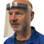 SHIELD, FACE W/ELAS HEADBAND &1" BROW FOAM 13"X9" (100/CS)