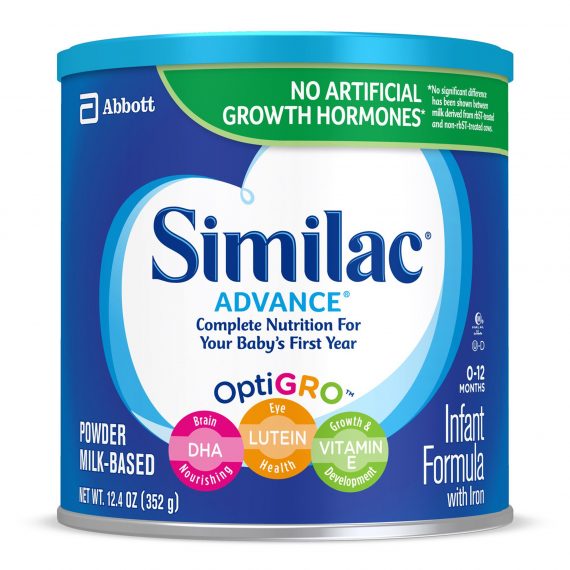 SIMILAC, LF ADVNC PDR 12.4OZ (6/CS) EC ABTNUT